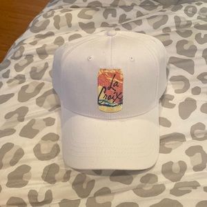 LaCroix White Hat with Can
